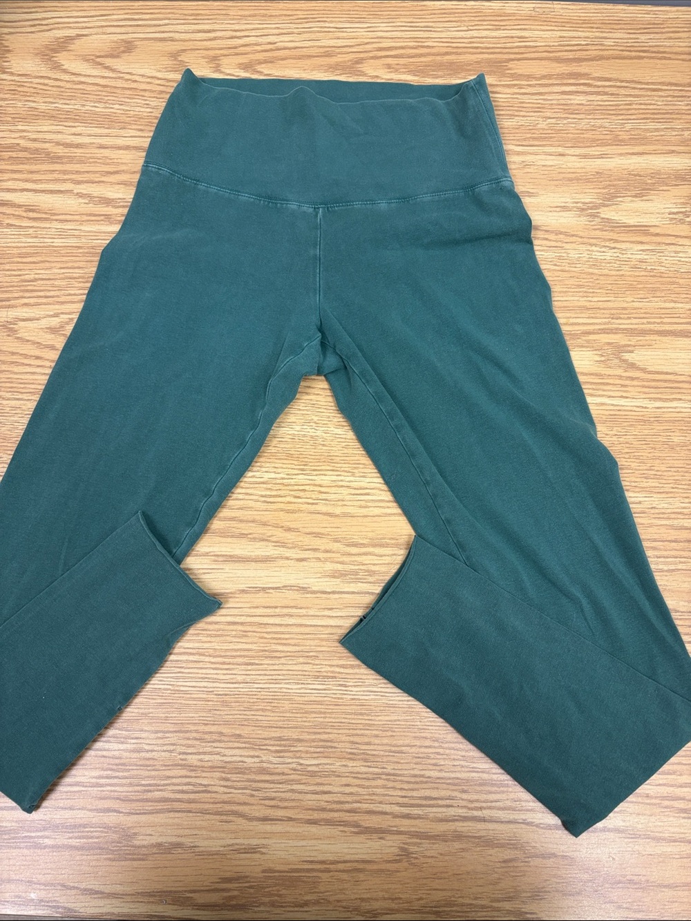 Dark Green Ladies Leggings - High Waist Stretch Bottoms